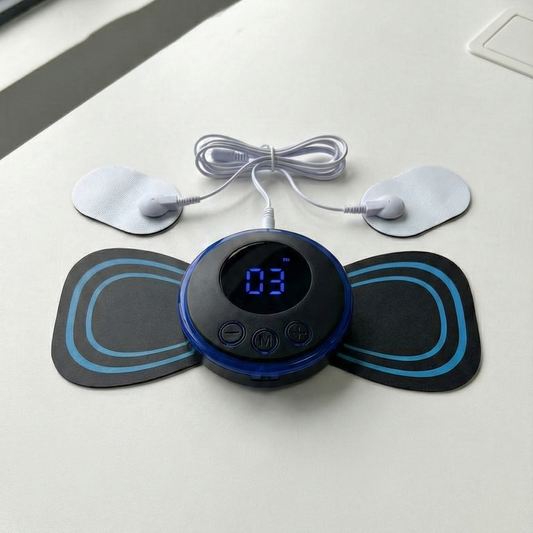 LCD Display Electric Neck Stretcher and Massager with 8 Modes for Cervical Pain Relief and Muscle Stimulation